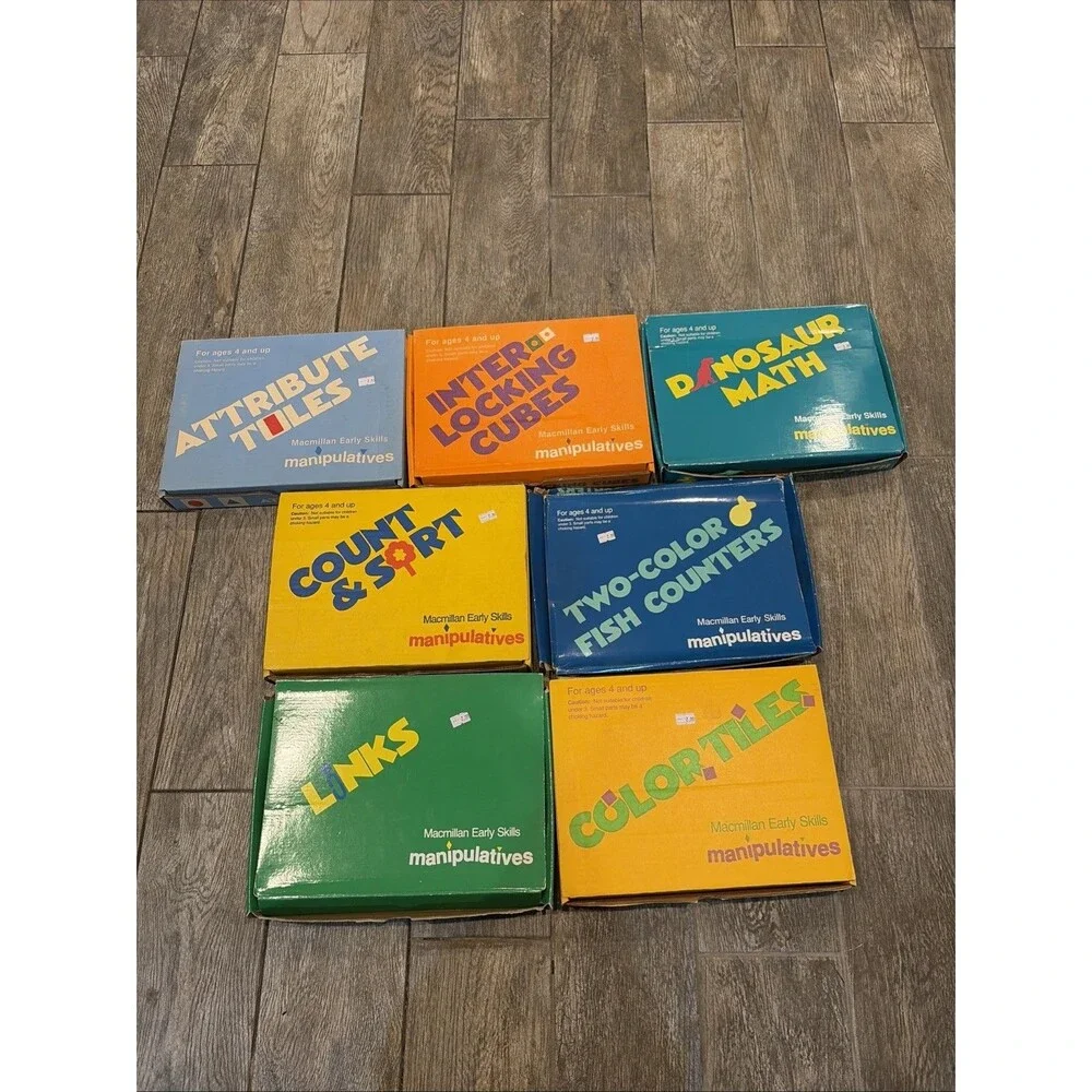 Macmillan Early Skills Manipulatives Educational Sets Lot Of 7